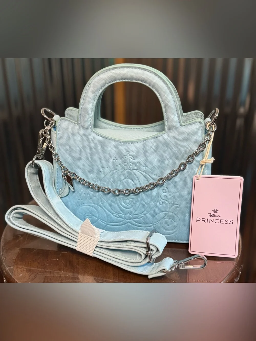 Cinderella 75th Anniversary Carriage Crossbody Bag NEW